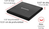 Verbatim Slimline - Unidad de CD \/ DVD USB 2.0, grabadora externa...