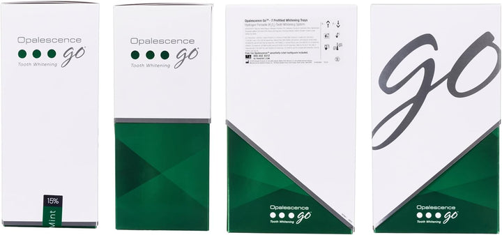 Opalescent GO 15 Mint Whitening Bundle (7 tratamientos) y pasta de...