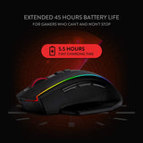 Redragon M686 Ratón Inalámbrico para Juegos, 16000 DPI Ratón para J...