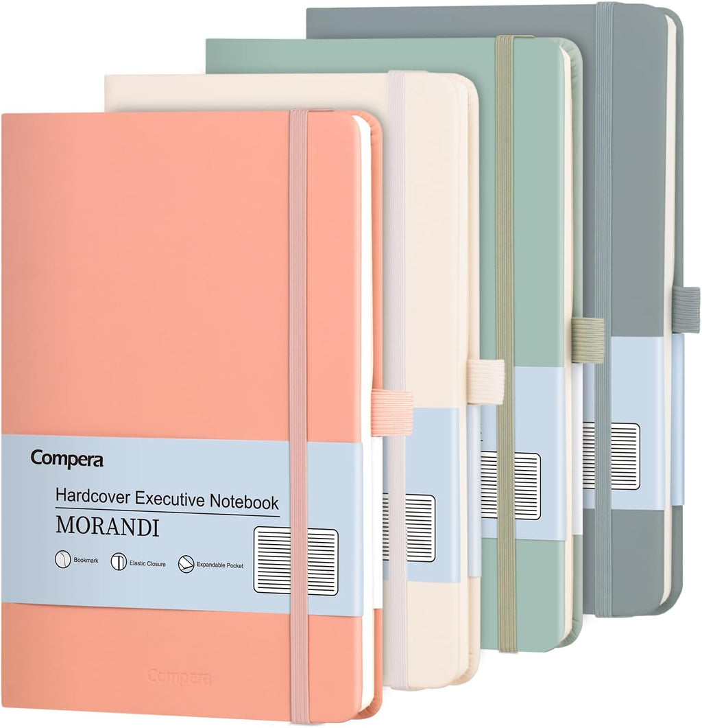 Comix - Paquete de 4 cuadernos rayados para mujer, 176 páginas