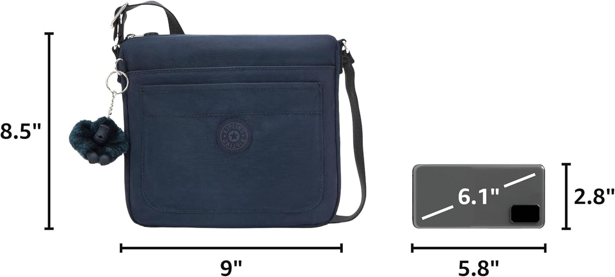 Kipling Women's Sebastian Crossbody Bag, Súper Ligera, Bolsa Mensajera Durable, Bolso de Hombro