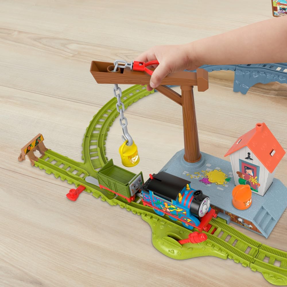 Thomas &amp; Friends - Juego de tren motorizado, entrega de pintura...