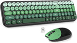 MOFII Combo de teclado y mouse inalámbricos, teclado pequeño compac...