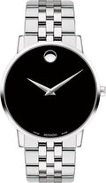 Reloj Movado Museum Classic para hombre, suizo, caja de acero inoxidable, 40 mm