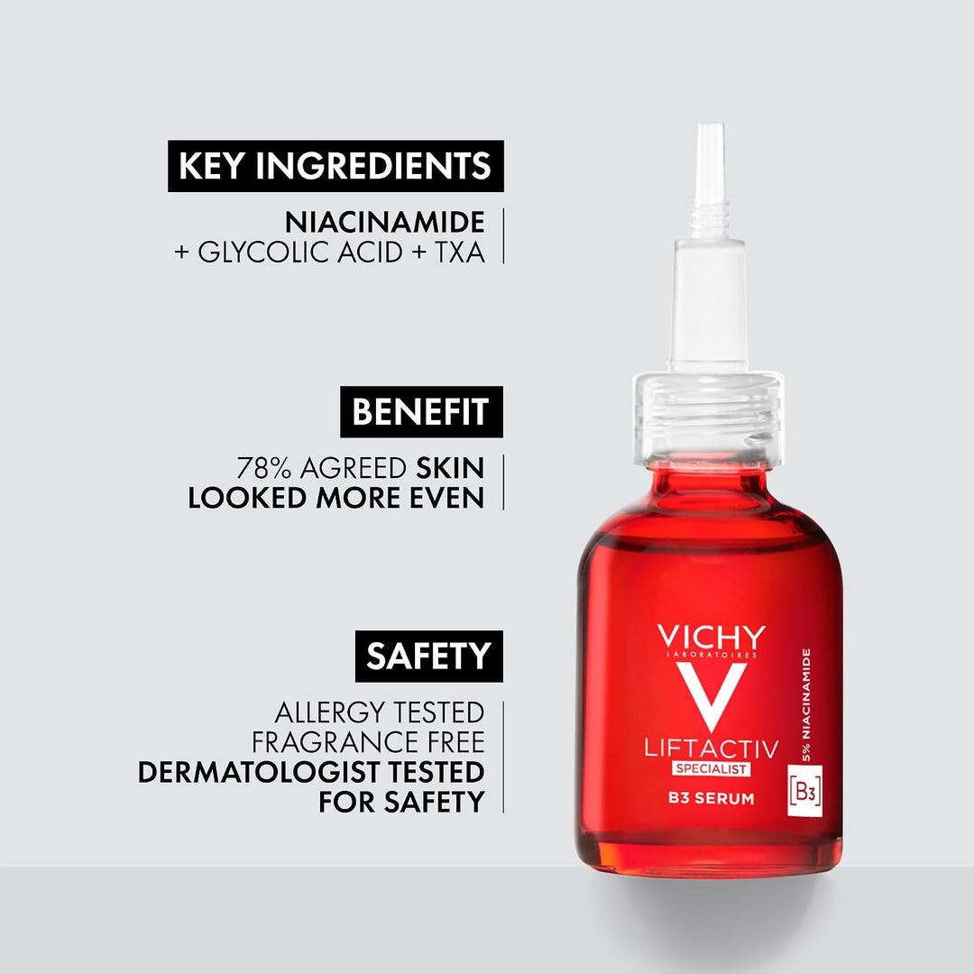 VICHY LiftActiv Suero de Vitamina C para la Cara, Suero Iluminador...