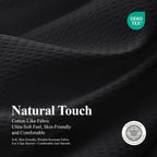 3 en 1 Waffle Shower Curtain Set con PEVA Liner 72Wx72H negro