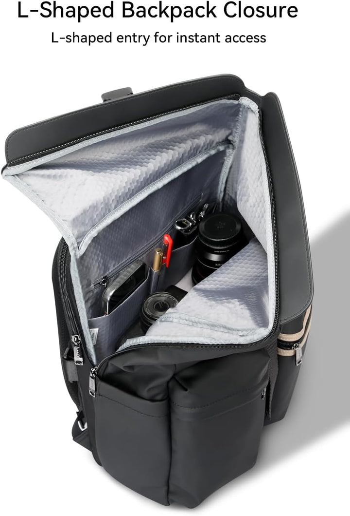 BOPai Mochila para laptop para el trabajo, se adapta a portátiles d...