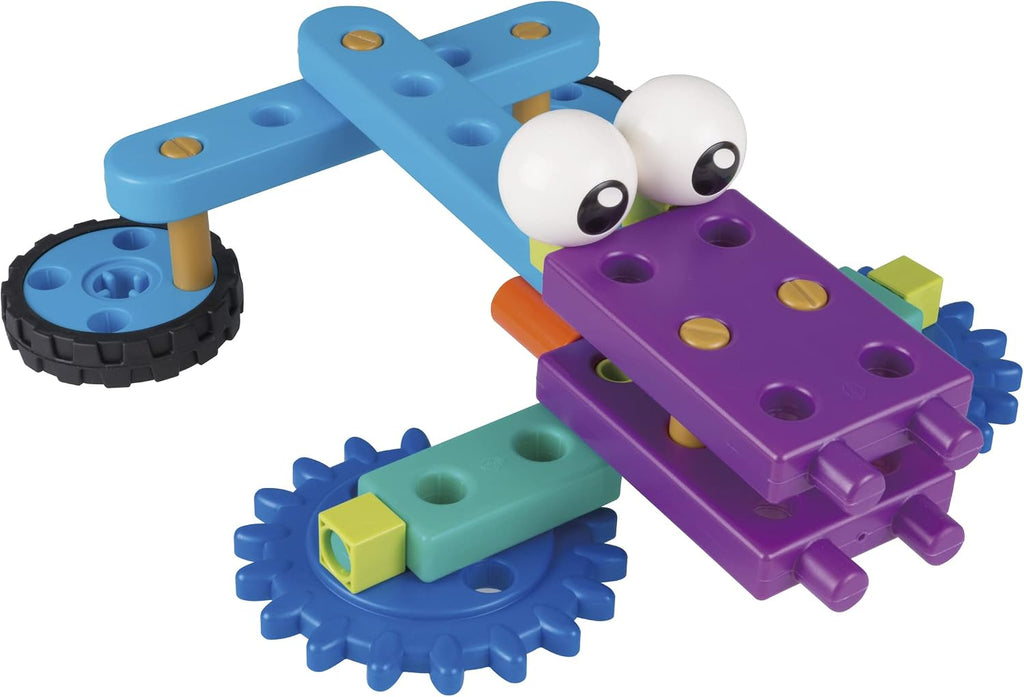 Thames & Kosmos Primer kit de ingeniería de robots para niños: experimento STEM para jóvenes aprendices | Construye 10 robots sin motor | Juega y aprende con manual en formato libro de cuentos |