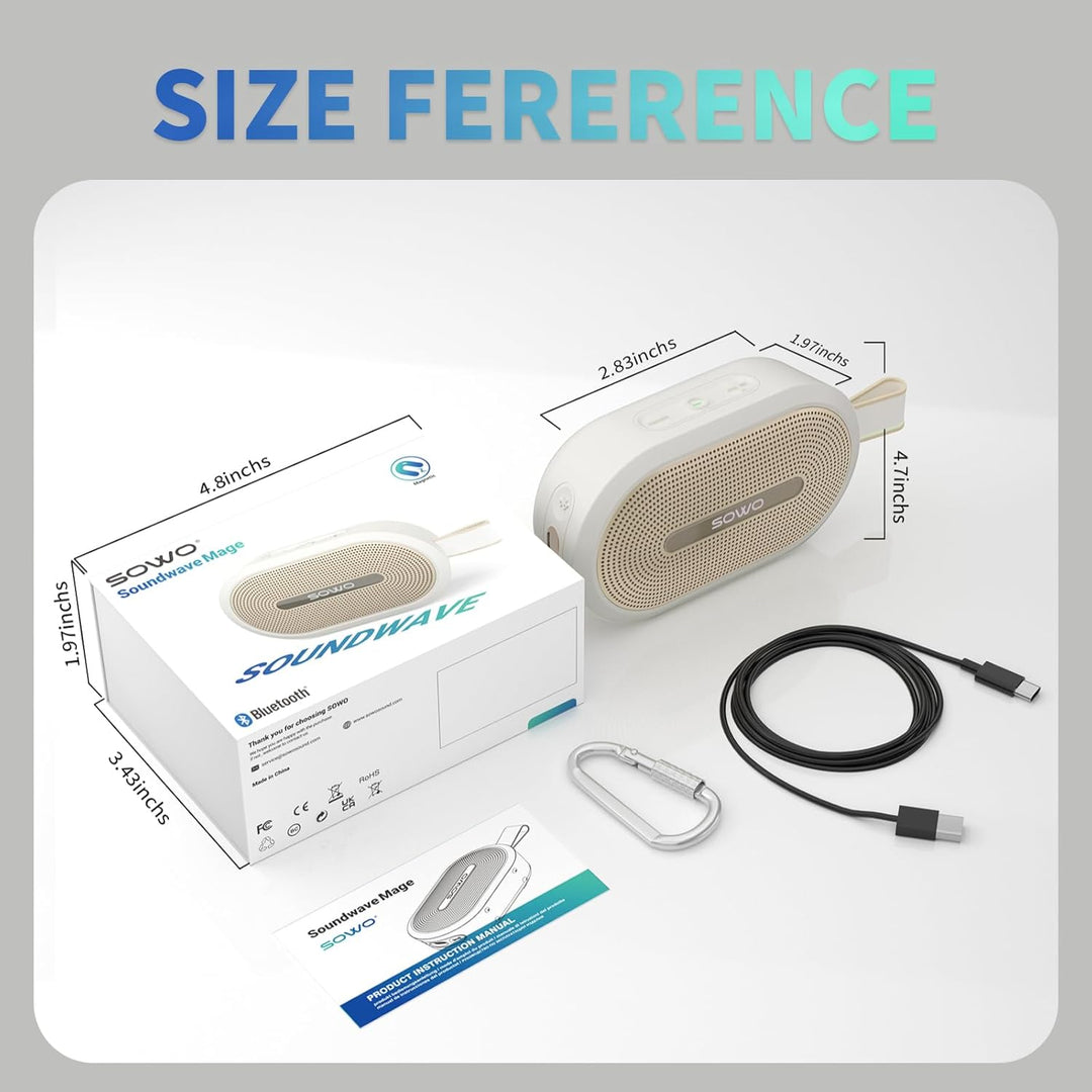 SOWO Altavoz pequeño portátil inalámbrico, altavoz Bluetooth ultra...