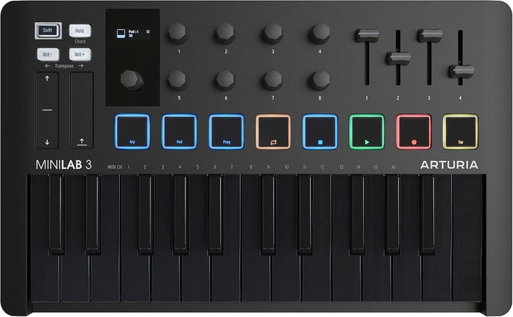 Arturia MiniLab 3 - Controlador MIDI universal para producción de m...