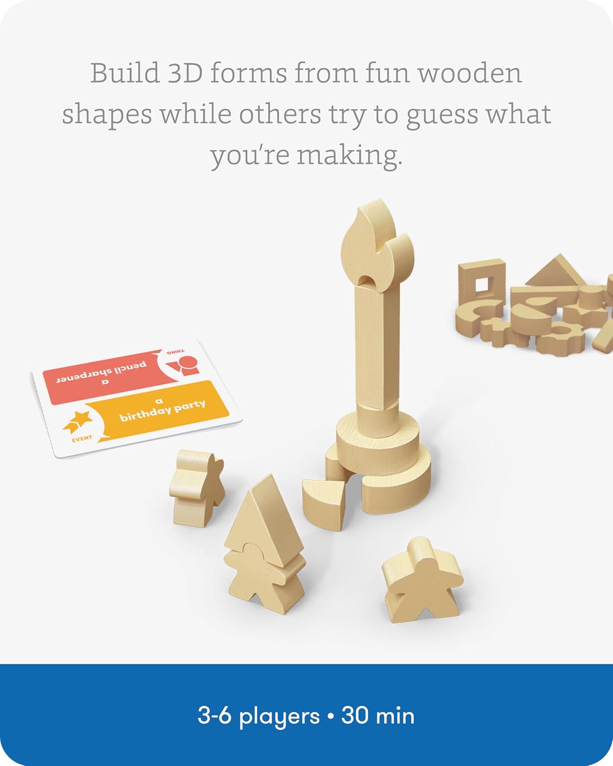 SimplyFun Asymbol - Un juego de construcción y comunicación que desafía tu creatividad e imaginación - 3 a 6 jugadores - Un juego para niños a partir de 8 años