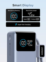 UGREEN Nexode Pro Power Bank 10,000mAh 45W, cargador portátil compa...