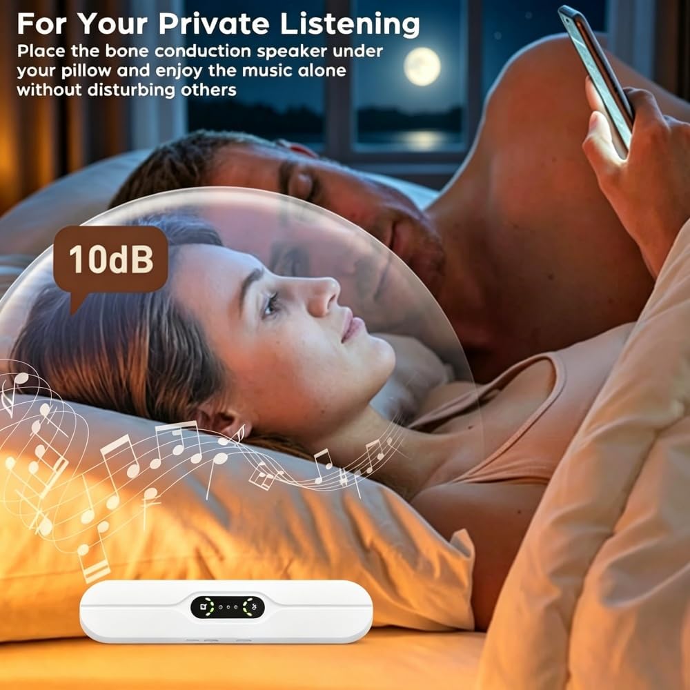 PMNQY Altavoz de almohada para dormir, mini ayuda portátil para dor...