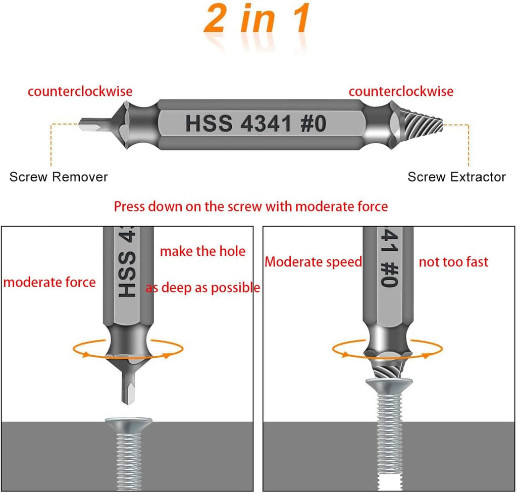 Regalos para hombres juego de extractor de tornillos