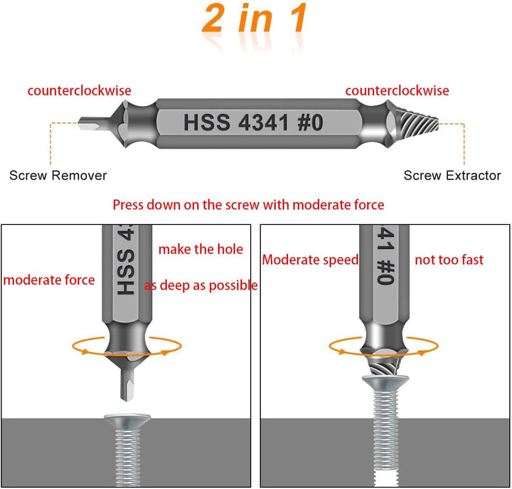 Regalos para hombres juego de extractor de tornillos