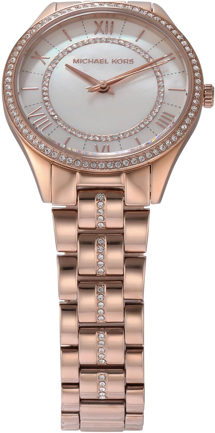 Michael Kors Lauryn Reloj para Mujeres, Reloj de Pulsera de Acero Inoxidable para Mujeres