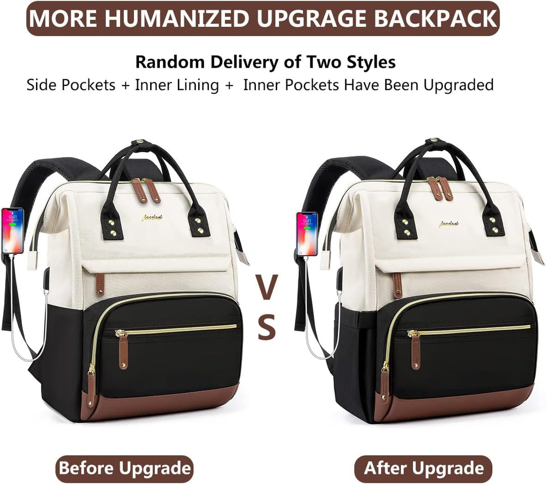 Focdod Mochila para computadora portátil para mujer, mochila de tra...