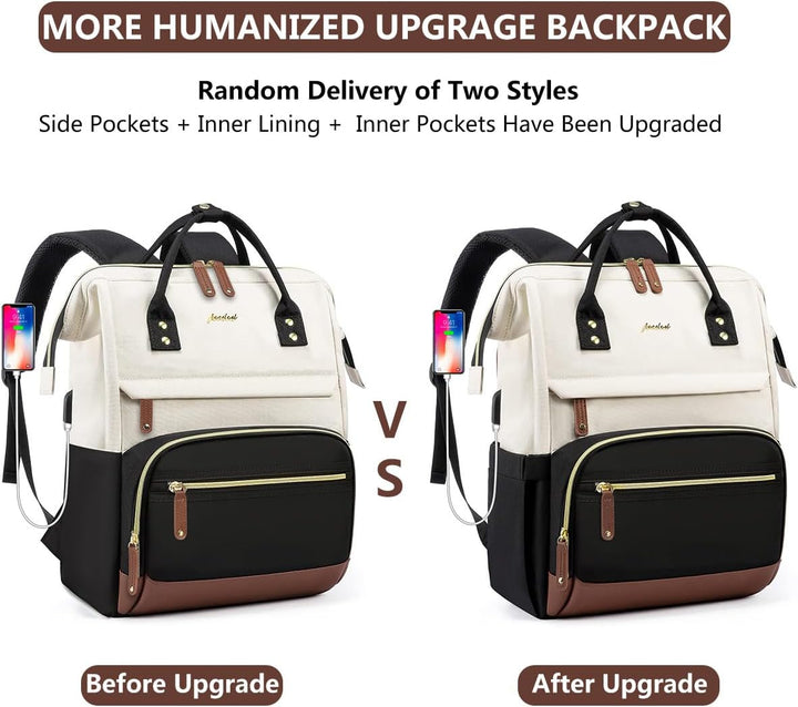 Focdod Mochila para computadora portátil para mujer, mochila de tra...
