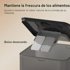 Comedero Automático VOLUAS para Dos Gatos con Dos Platos de Acero Inoxidable, 6L