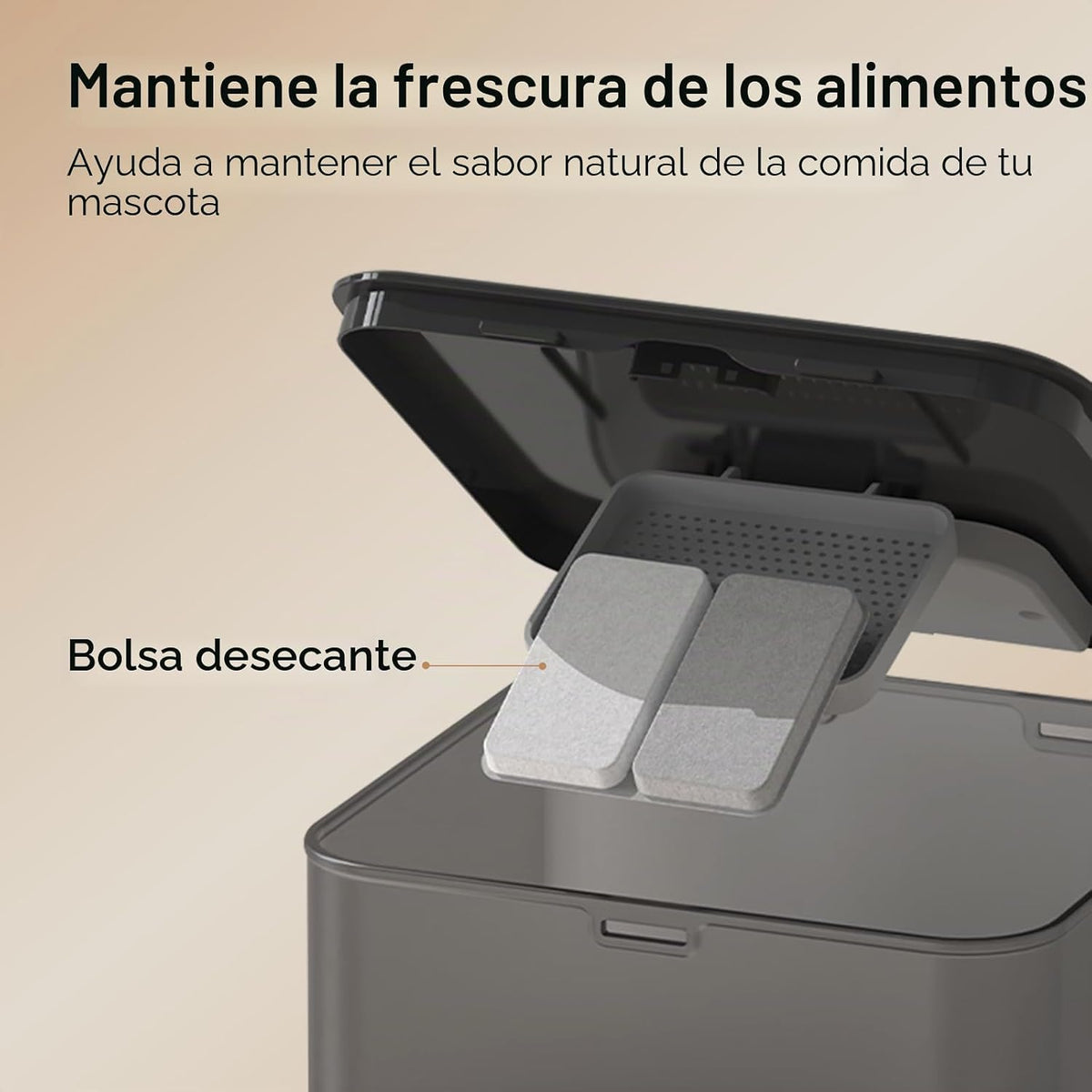Comedero Automático VOLUAS para Dos Gatos con Dos Platos de Acero Inoxidable, 6L