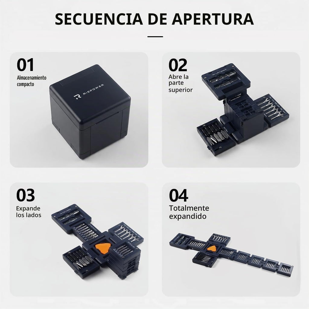 Juego de destornilladores magnéticos de precisión 55 en 1, kit de cubo de herramientas, kit de reparación electrónica con puntas de destornillador, llaves, herramientas de palanca para
