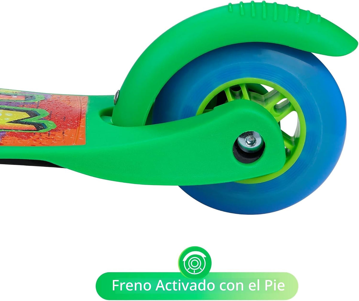 Patinete para niños, auto equilibrio de 3 ruedas, ruedas LED iluminadas