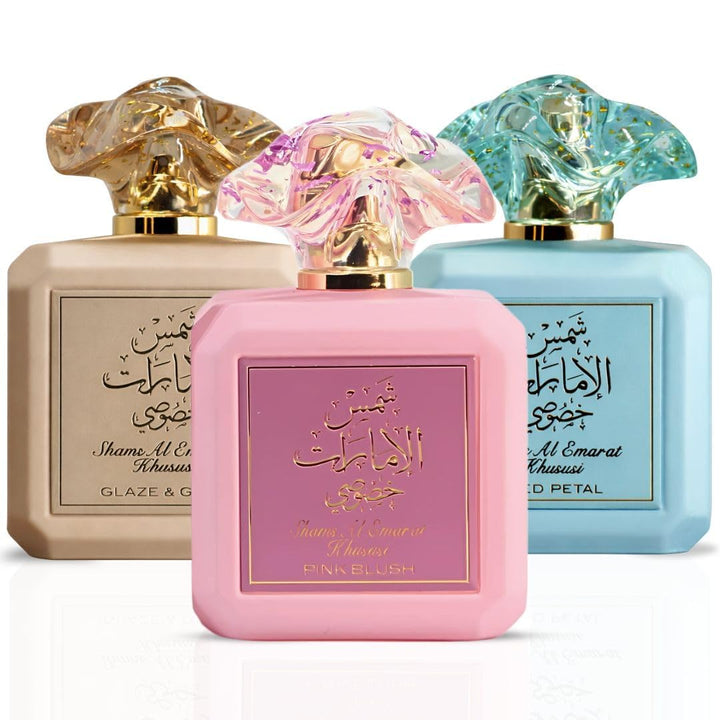 Ard Al Zaafaran Shams Al Emarat Khususi Pink Blush, Glaze &amp; Glo...