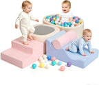 Bloques de escalada de espuma de 6 piezas, juguetes de escalada para niños de 1 año, juego suave