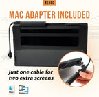 Xebec Tri-Screen 3 para Mac | Extensor de pantalla para laptop con...