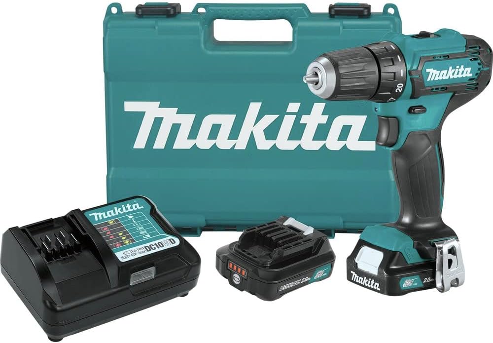 Makita FD09R1 12V max CXT® Kit de taladro-destornillador inalámbrico de iones de litio de 3/8" (2.0Ah)