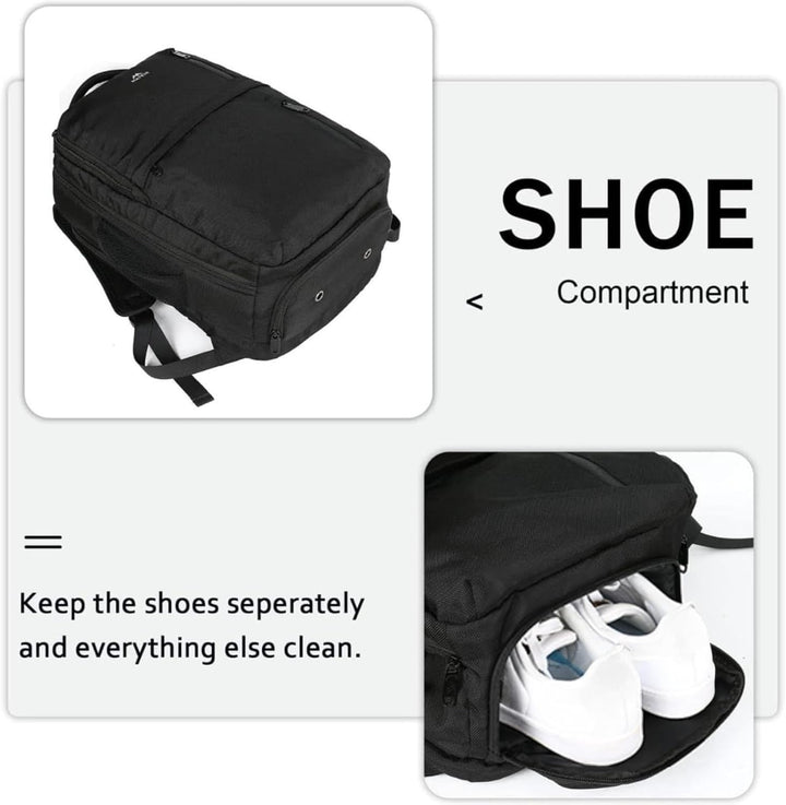 MATEIN - Mochila de viaje para laptop, aprobada para vuelos, con co...