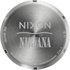 NIXON x Nirvana Sentry Leather Unplug Fade A1418 - Reloj de cuarzo japonés para hombre