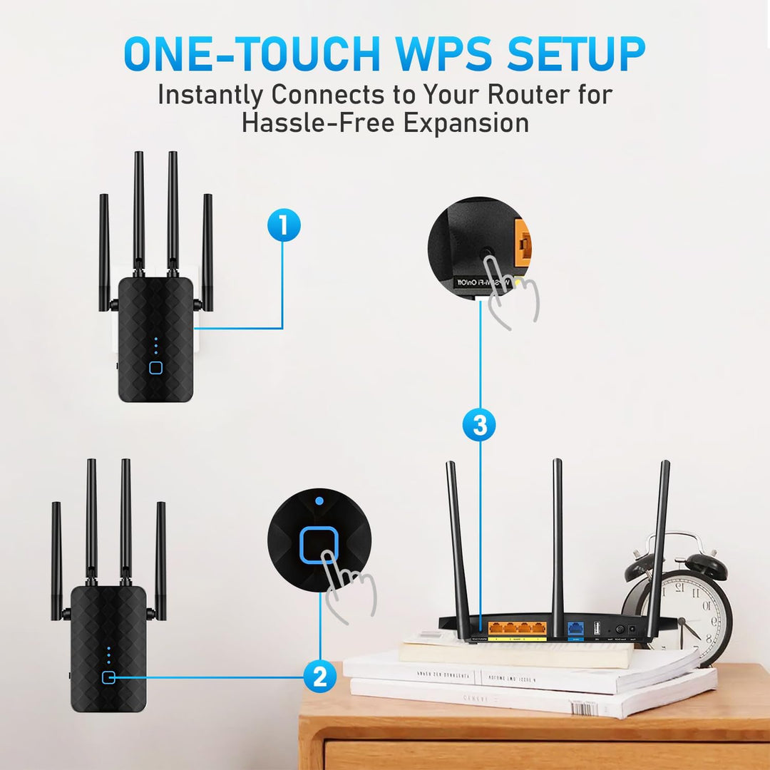 Amplificador de señal con extensor WiFi banda dual de 58