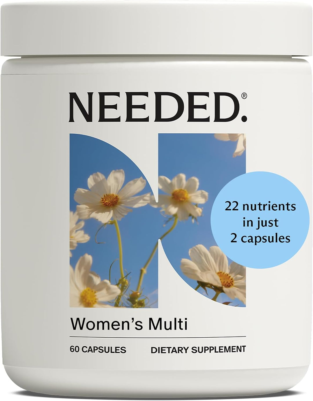 Needed. Multivitamínico para mujeres con 23 vitaminas, minerales y...