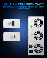 TERRAMASTER Caja para disco duro D9-320 - 9 bahías USB 3.2 Gen2 10G...