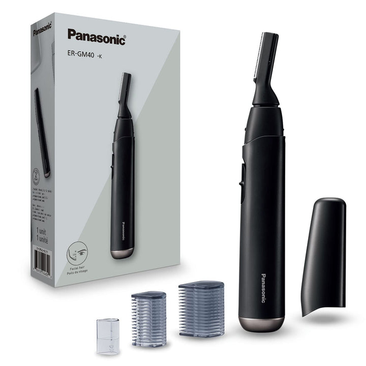 Recortador de vello facial Panasonic para piel sensible, detalle un...