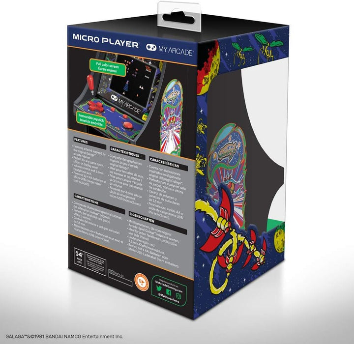 My Arcade Micro Player Mini Arcade Machine: Galaga Video Game, Full...