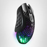 SteelSeries Aerox 9 Wireless - Ratón para juegos Holey RGB - Diseño...