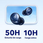 Soundcore by Anker Space A40 Auriculares adaptativos con cancelación activa, Azul