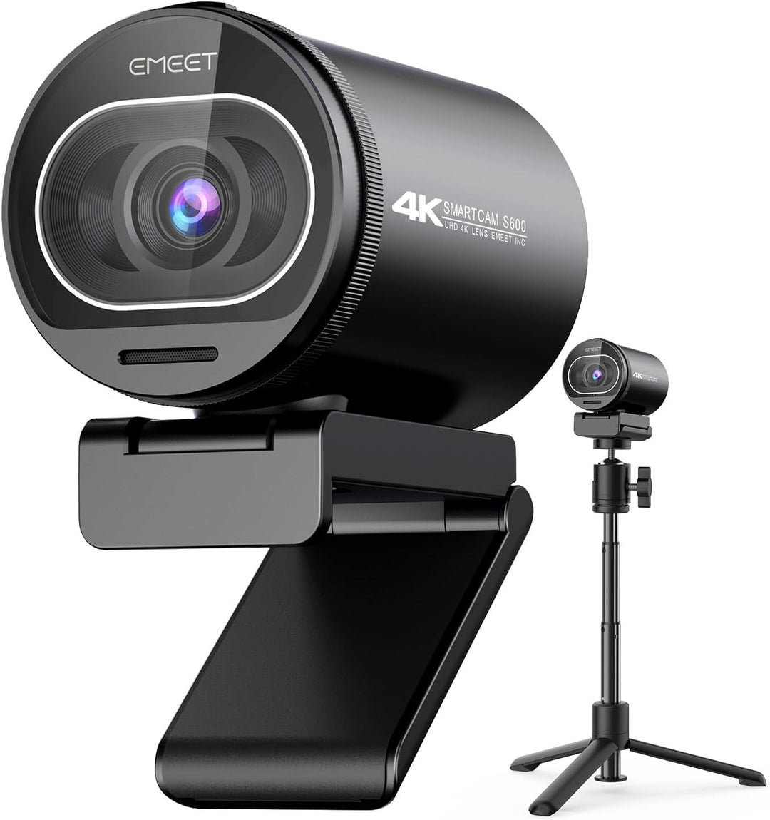 EMEET Cámara web S600 4K con trípode para transmisión, sensor Sony...