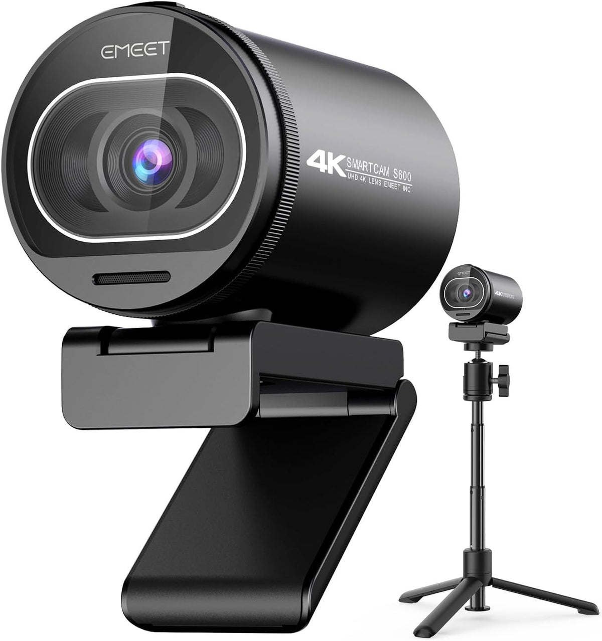 EMEET Cámara web S600 4K con trípode para transmisión, sensor Sony...