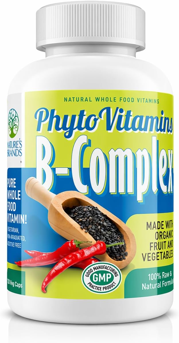 Nature's Brands Complejo B orgánico de alimentos integrales de...