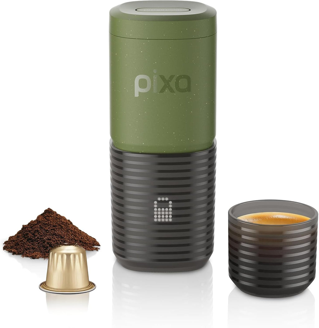 WACACO Pixapresso Máquina de Espresso Eléctrica y Portátil (Oliva)