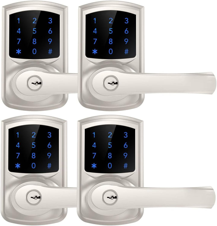 HIDALIFE Cerradura de Puerta de Entrada sin Llave con Teclado y Man...