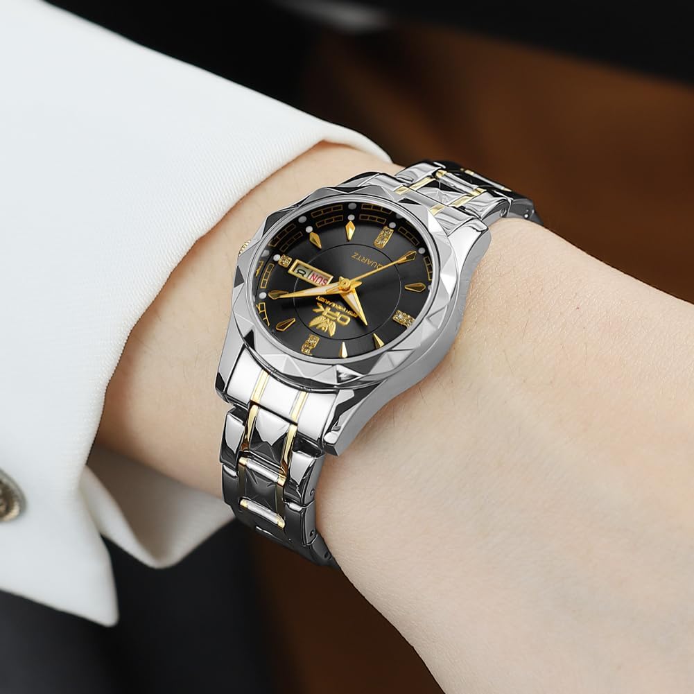 OPK Reloj de pulsera para mujer de acero inoxidable para mujer