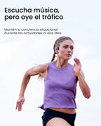 SHOKZ OpenRun Pro - Auriculares deportivos Bluetooth de conducción ósea, Negro, Moderno