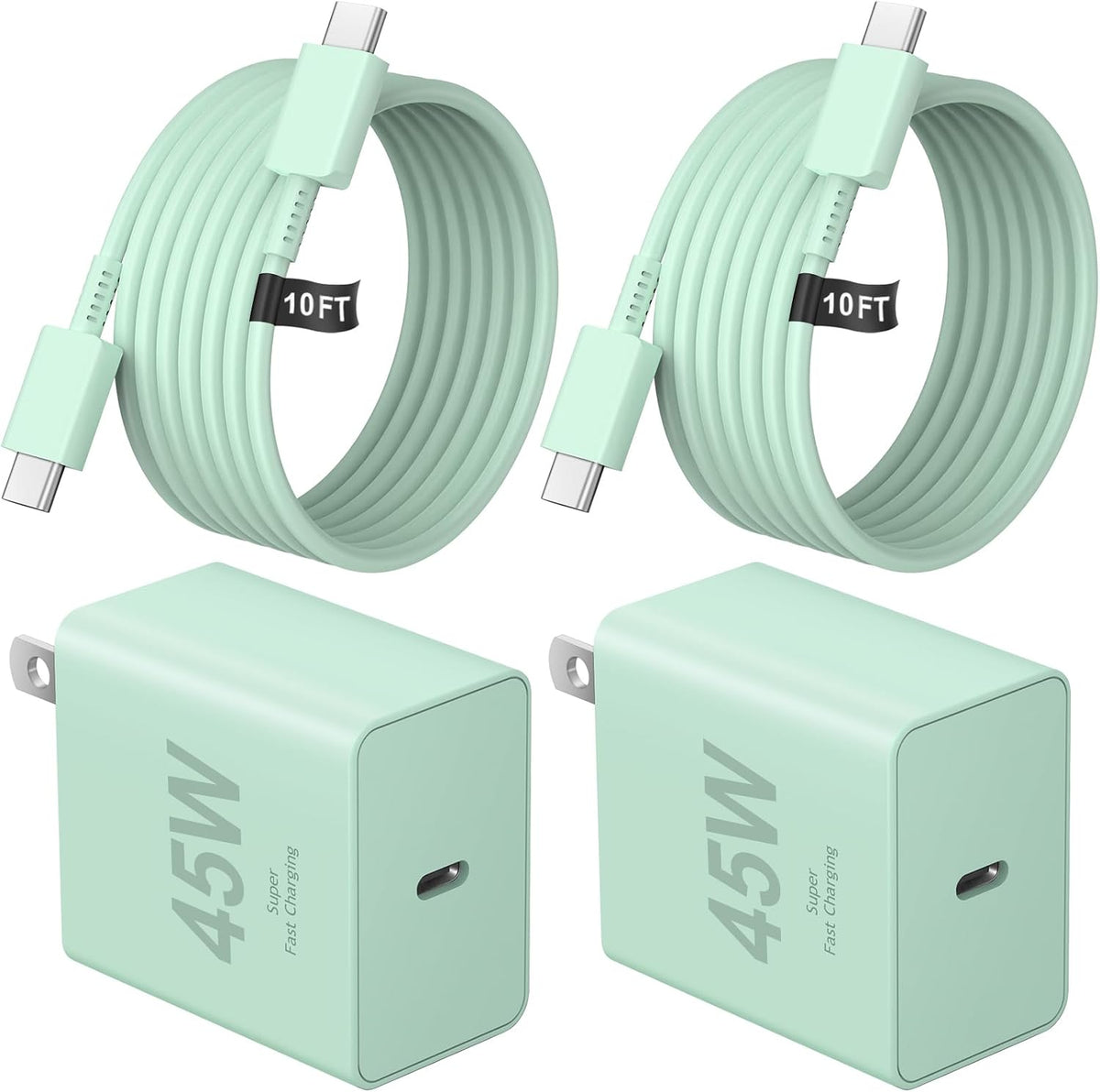 Cargador USB C tipo C cargador de carga rápida 10FT 45W Samsung