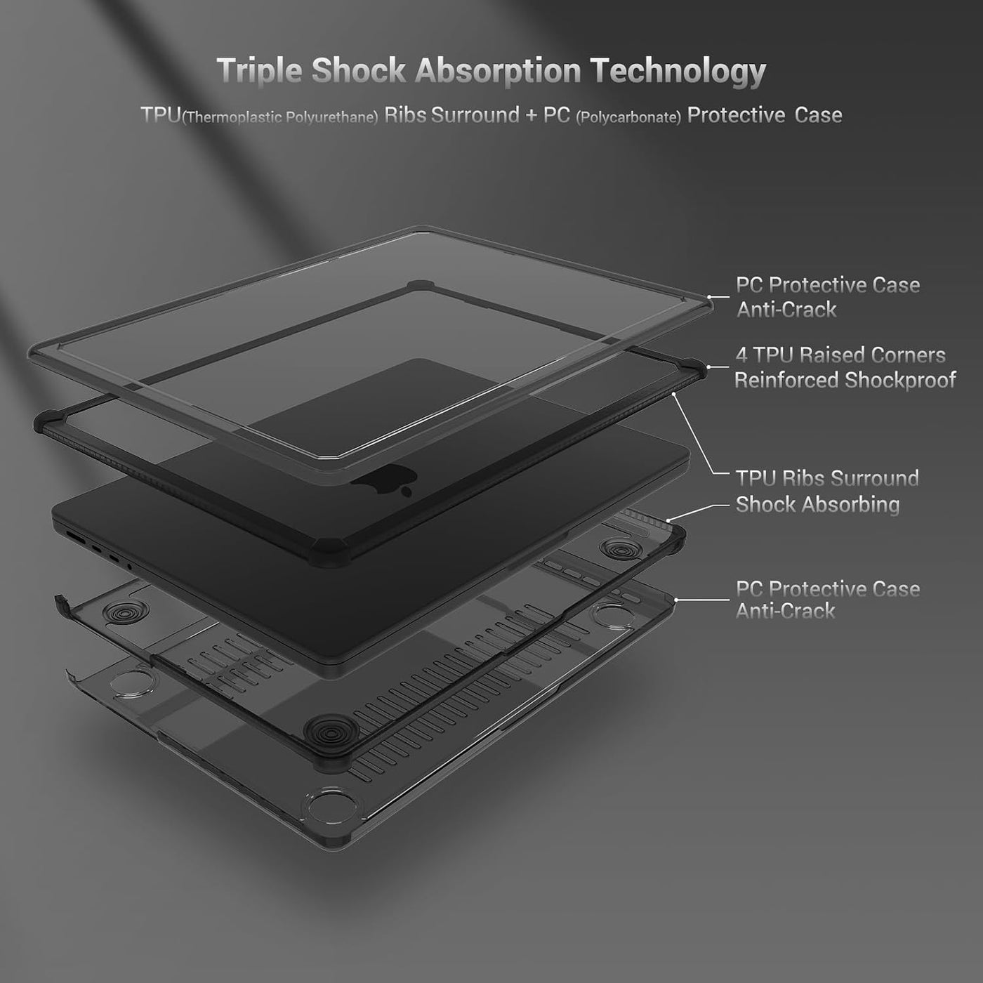 MOSISO - Funda compatible con MacBook Pro de 14 pulgadas M5 M4 M3 M...