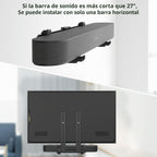 USX MOUNT Soporte universal para barra de sonido, soporte de TV para barra de sonido con altavoz, se adapta a 2 opciones de instalación, soporte de base antideslizante extraíble que se extiende de