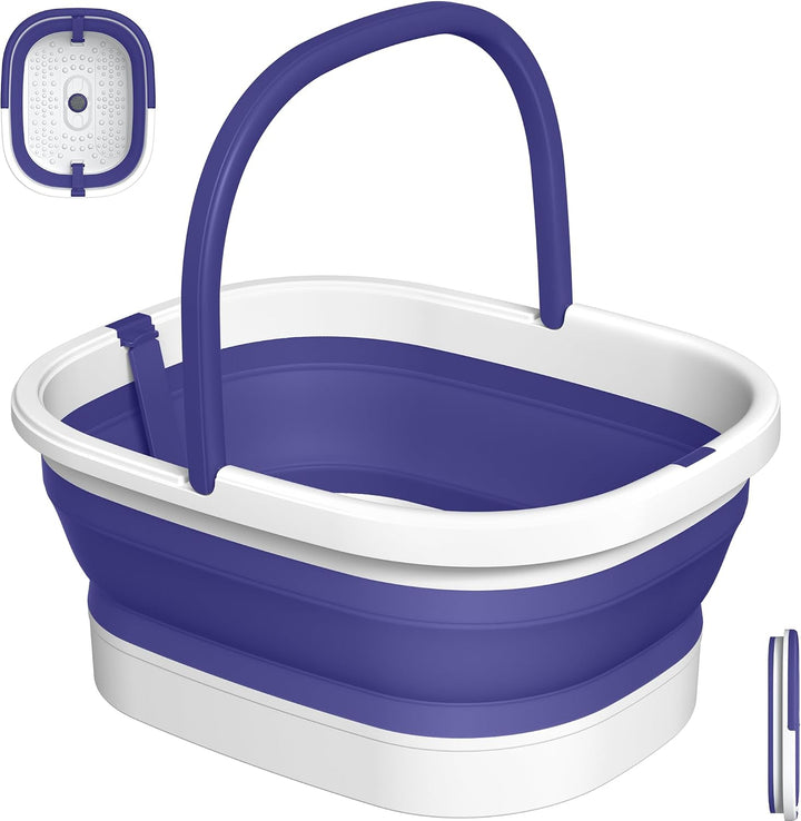 Nekteck Tina Plegable para Remojo de Pies con 138 Nodos de Acupresi...